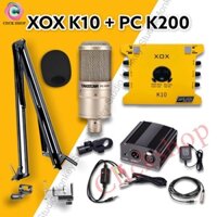 Chọn Bộ Combo Mic Thu Âm Hát Livestream Soundcard XOX K10 2020 & Mic TAKSTAR PC K200 ⚡BH 06 tháng⚡ Thu Âm Điện Thoại