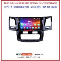 Chọn Bộ màn hình androi  Mặt Dưỡng và giắc zin Xe FORTUNER điều hòa tự động đời 2010-2016 tích hợp xem camera,Navitel - BỘ WIFI,RAM1-ROM16