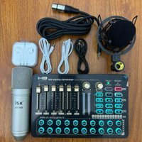 Chọn Bộ Mic Hát Thu Âm Livestream ISK AT100 Chính Hãng & Sound Card H9 đầy đủ pk kèm tai nhét bh 1 năm