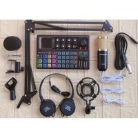 Chọn bộ mic thu âm livestream BM900 & Sound Card K300 đầy đủ phụ kiên , bảo hành 6 tháng
