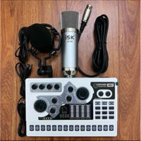 Chọn Bộ Thu Âm Karaoke Online Bản 2023 Card X5 Có Sẵn Nguồn 48V Kèm Mic ISK AT350 Đầy Đủ Dây kết nối