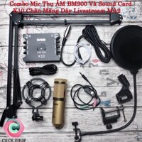 Chọn Bộ Thu Âm Livestream ISK AT350-Sound Card xox k10 kèm chân kẹp màn lọc bảo hành 12 tháng