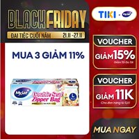 (Chọn Loại) Túi Zip PE Trong Suốt 2 Đường Kéo MyJae, Túi Bọc Đồ Ăn, Rau Củ Bảo Quản Trong Tủ Lạnh