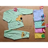 Chọn mẫu 4-10kg BỘ QUẦN ÁO COTTON DÀI TAY MÀU CHO BÉ - BIBO KIM THU - GẤU KOALA, GẤU KOALA
