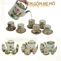 [Chọn mẫu] Bộ tích trà men dong cổ bộ ấm chén gốm sứ Bát Tràng
