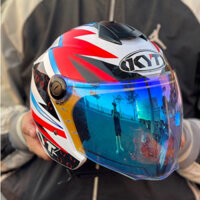 (Chọn Màu Kính) MŨ BẢO HIỂM 3/4 XH01 DRAGON BOY, KÈM 4 LOGO KYT CỰC ĐẸP, BẢO HÀNH 12 THÁNG