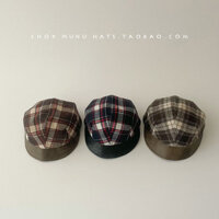 [Chọn màu] MŨ LƯỠI TRAI MỀM DẠ KẺ PHỐI DA CHO CẢ BÉ TRAI VÀ BÉ GÁI 2 ĐẾN 7 TUỔI- HÀNG QCCC