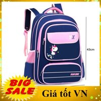 [CHỌN SIZE] Balo học sinh cấp 1, 2  cho bé gái đi học hình ngựa pony màu hồng dễ thương, cặp sách nhiều ngăn
