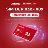 [Chọn Số Đẹp 03-08] Sim 4G Viettel Tomato Nguyên KIT - Đăng Ký Chính Chủ Tại CH VT. Được ĐK Gói SD70 SD125Z SD135 V180B