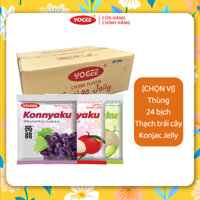 [Chọn vị] Thùng 24 bịch Thạch trái cây YOGEE Konjac Jelly 140g