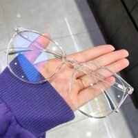 Chống bức xạ Mặt trơn Trong suốt Kính cận thị Nữ Chống ánh sáng xanh Mệt mỏi Khung mắt Nam Phiên bản Hàn Quốc Kính hợp thời trang Kính trơn 2025.3.5
