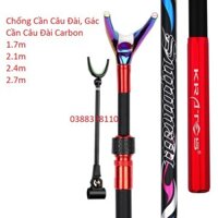 Chống Cần Câu Đài Gác Cần Câu Đài Carbon Cao Cấp Màu Đỏ