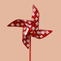 Chong chóng nhựa chữ Hỉ trang trí đám cưới