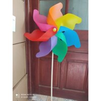 Chong Chóng Nhựa Siêu To Khổng Lồ 7 Cánh 7 Màu Đường Kính 60cm