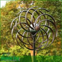 Chong chóng xoay gió vòng xoáy trang trí ngoài trời