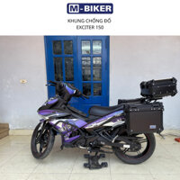 Chống đổ EXCITER 150, khung bảo vệ xe yamaha EXCITER150 sơn tĩnh điện màu đen chính hãng Mbiker.