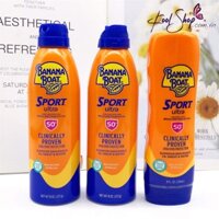 Chống Nắng Cơ Thể BANANA BOAT Sport Ultra Sunscreen Spray/Lotion Broad Spectrum SPF 50+