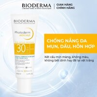 Chống nắng dành cho da mụn Bioderma Photoderm Akn Mat Spf30 không bết dính 40ml