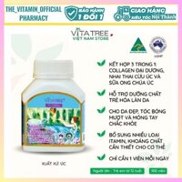[Chống Nhăn Đẹp Da VITATREE] Collagen trắng da Vitatree Marine Collagen Plus của Úc giúp tăng tính đàn hồi cho da