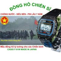 [CHỐNG NƯỚC - MADE IN JAPAN] Đồng Hồ Điện Tử Casio F-91W Huyền Thoại, Đồng hồ Casio Chống Thấm Nước Siêu Bền, Đồng Hồ Ca