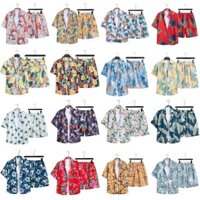 Chống Nước Ngày Lễ Du Lịch Hoa Áo Sơ Mi Tay Ngắn Đi Biển Phù Hợp Với Mùa Hè Mỏng Phong Cách Nhanh Khô Nam Nữ Cặp Đôi GHF32