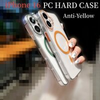 Chống Vàng Mạnh Từ Tính Trong Suốt Cho iPhone 16 15 14 13 12 Pro Max Ốp điện thoại Chống Sốc Phù Hợp Cho iPhone 16 Plus Vỏ