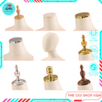 Chóp manocanh nam, nữ, vàng,bạc, vải, gỗ cao cấp