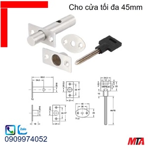 Chốt an toàn cho cửa Hafele 911.62.389