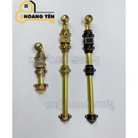 Chốt cổng bằng đồng IS, chốt cửa gỗ tân cổ điển, Chốt đồng cửa dài 12 - 30 - 50cm - Khoá Hoàng Yến