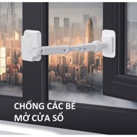 Chốt cửa an toàn, chống các bé mở cửa rộng, phù hợp sử dụng với cửa 1 cánh cửa sổ