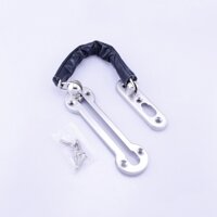 Chốt cửa an toàn chống trộm dạng dây xích bằng thép inox không gỉ, đầu uốn tròn