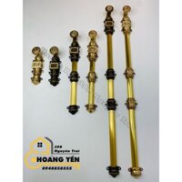 Chốt cửa bằng đồng dài 12cm - 30 - 60 - 90cm, chốt đồng cửa gỗ, sắt, thanh cài cửa, ke môn cửa tân cổ điển