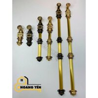 Chốt cửa bằng đồng tân cổ điển dài 12 - 30 - 60 - 90cm, chốt đồng cửa gỗ thanh cài cửa, ke môn cửa, chốt sông hồng