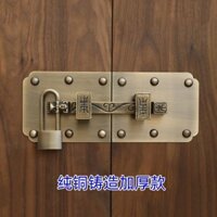 Chốt Cửa Cổ Trung Quốc Đồng Nguyên Chất Đầu Động Vật Chốt Cửa Cổ Điển Đồng Thau Khóa Cửa Bu Lông Khóa Cửa Khóa Đồng Chốt Cửa Khóa Cửa Khóa