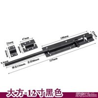 Chốt cửa mở rộng Dafang Bolt, khóa cửa chống trộm, phần cứng cửa thép, đồng thau cổ điển, chốt dày bằng thép không gỉ