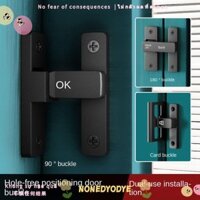 Chốt cửa NONEDYODYE, Phần cứng 90°/180° Khóa cửa phát sáng, Đồ nội thất Hợp kim kẽm Không đục lỗ Định vị Chốt cửa