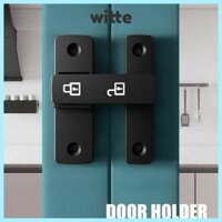 Chốt cửa WITTE, 90°/180° Khóa cửa phát sáng phần cứng, đồ nội thất không đục lỗ Cửa chốt định vị hợp kim kẽm