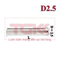 Chốt định vị đặc inox 304 D2.5 (Túi 100)