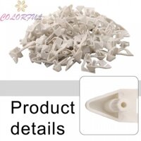 Chốt kệ nhựa màu trắng cho bảng 16mm 100 chiếc Kẹp chắc chắn để lưu trữ