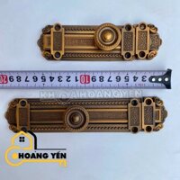 Chốt ngang cửa gỗ, nhôm, sắt, chốt cửa, chốt an toàn màu đồng tân cổ điển 16cm/ 20cm