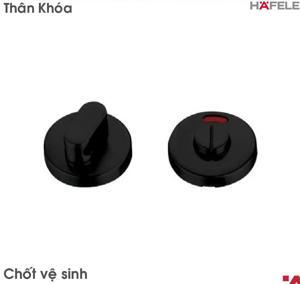 Chốt vệ sinh đen mờ Hafele 902.54.293