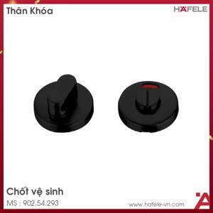 Chốt vệ sinh đen mờ Hafele 902.54.293
