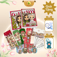 Christmas Doll House - Đồ chơi giấy bóc dán thông minh thủ công - Ngôi nhà búp bê giáng sinh