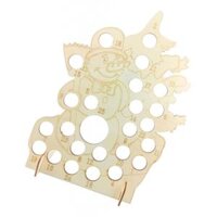 Christmas Wooden Calendar Note Reminding Card  Board - Snowman 1