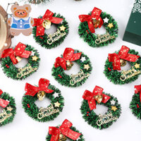 Christmas Wreath Mini Wreath With Bell Mini House Wreath Christmas Ornaments Mini Hanging Wreath Mini Christmas Farmhouse Wreath Mini Doll House