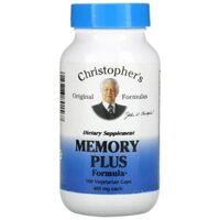Christopher’s Original Formulas Memory Plus Formula 400 mg 100 Vegetarian Caps
