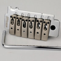 Chrome Bạc Wilkinson WOV10 Được Cấp Phép Dao Cạnh Loại 2 Bài Điểm Xoay Đôi Đàn Guitar Điện tremolo Cầu Cho Strat Guitar