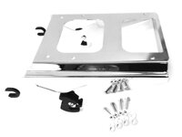 Chrome Detachable Two Up Tour Pak Mounting Rear Rack for Harley Davidson Touring like A Street Glide Road King Ultra Electra CVO Quick Release Trun...