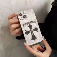 Chrome Hearts Mạ Điện Chrome Heart Cross 12 Apple 13 Promax / iphone Vỏ Điện Thoại Di Động 6 Mềm 87plus Nữ Xr / xs