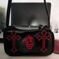 Chrome Hearts Millennial Hottie Y2k Skeleton Cross Armpit Bag Dark Punk Subculture Gothic Túi xách